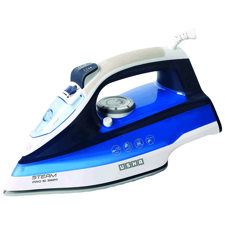 Buy Usha Teflon 2000 Watt Steam Iron (SI3820, Blue) Online Croma